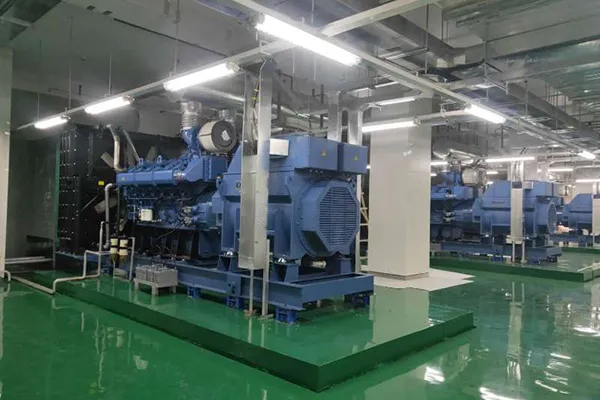 Penggunaan genset diesel dengan mesin seri MTU didalam pusat data (data center)