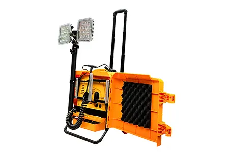 Lampu Penerangan Portabel Dengan Genset Bensin 700W